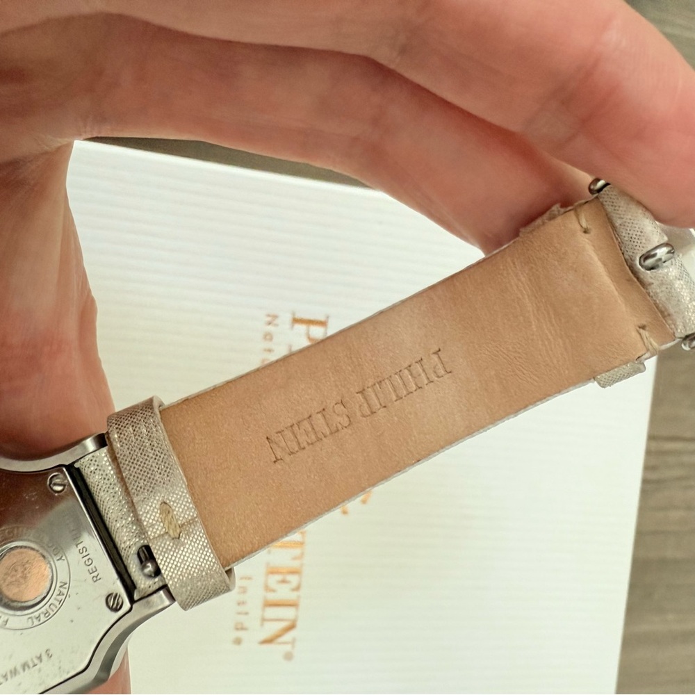 Philip Stein Teslar Signature Dual Face Watch Silver with Box - Picture 9 of 11